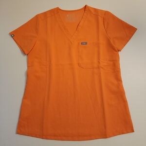 Figs Papaya XS Womens Catarina Scrub Top